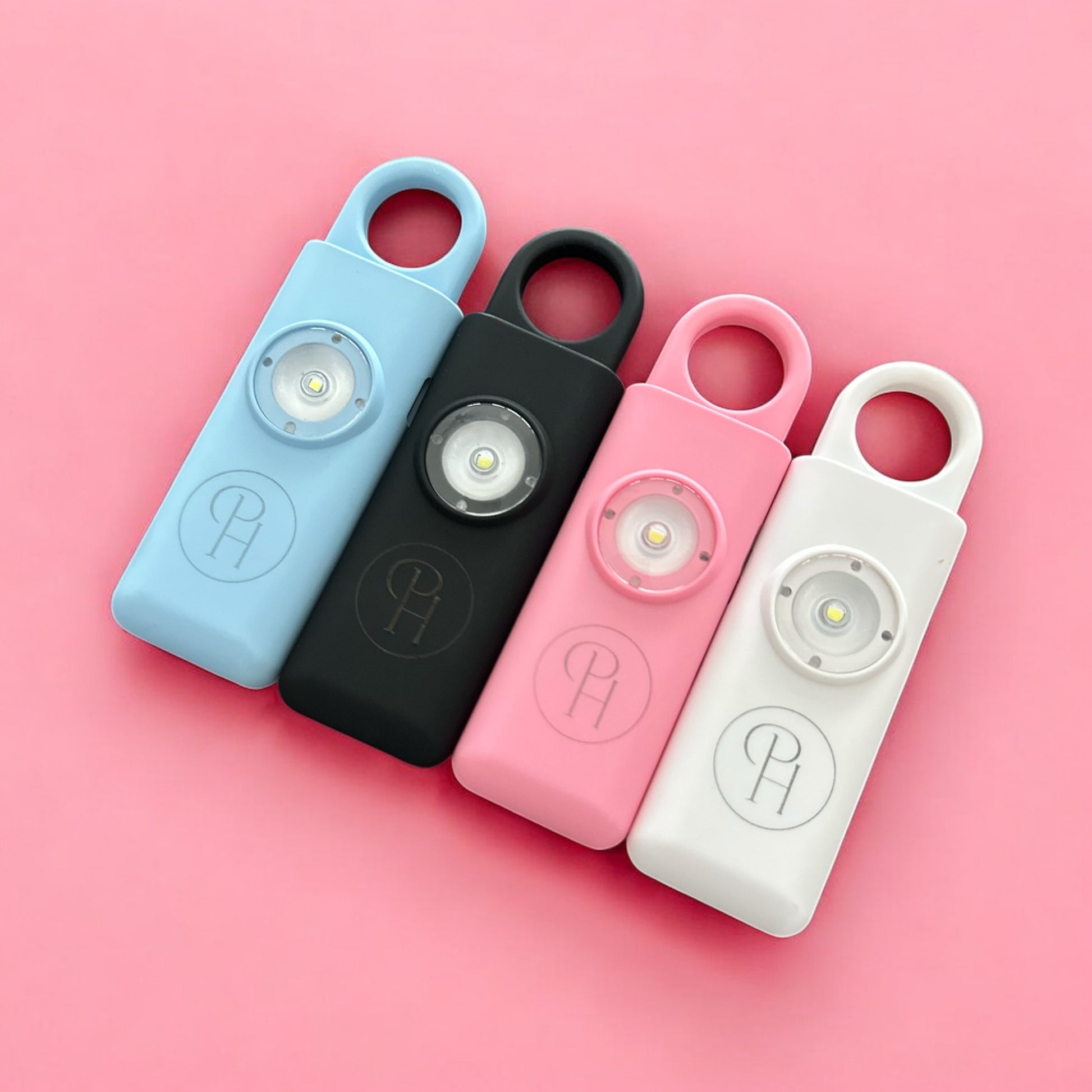 Four colorful panic alarms gps sos 