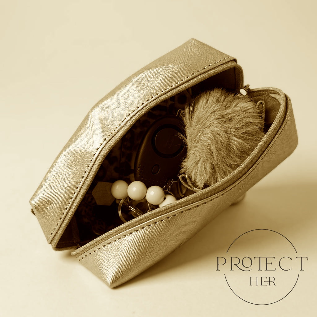 Gold protect her case, featuring the brand 'Protect Her'.